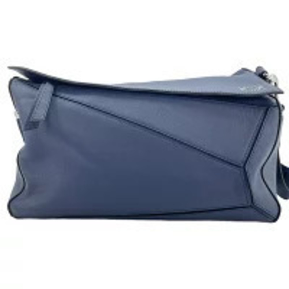 Loewe Puzzle Leather Shoulder Bag Blue
